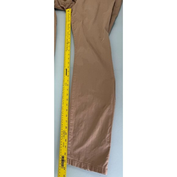 SUITSUPPLY Porto Novo Pants Mens 36x33 Pure Cotton Khaki Chinos Tan Beige - Picture 9 of 10